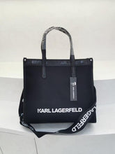 Karl Lagerfeld SKUARE Black Color Tote Bag With Tag & Dust Bag Black - K632